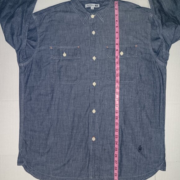 JW ANDERSON CHAMBRAY BUTTON DOWN  SHIRT - Picture 4 of 14
